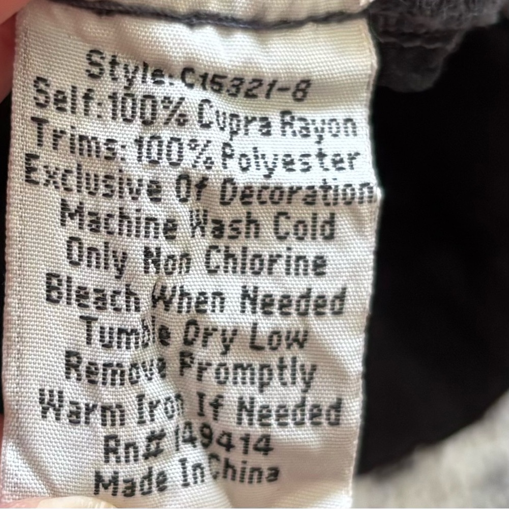 JOHNNY WAS Hamayu Embroidered Black Floral Women's Top Small Boho Chic Festival - Picture 4 of 6